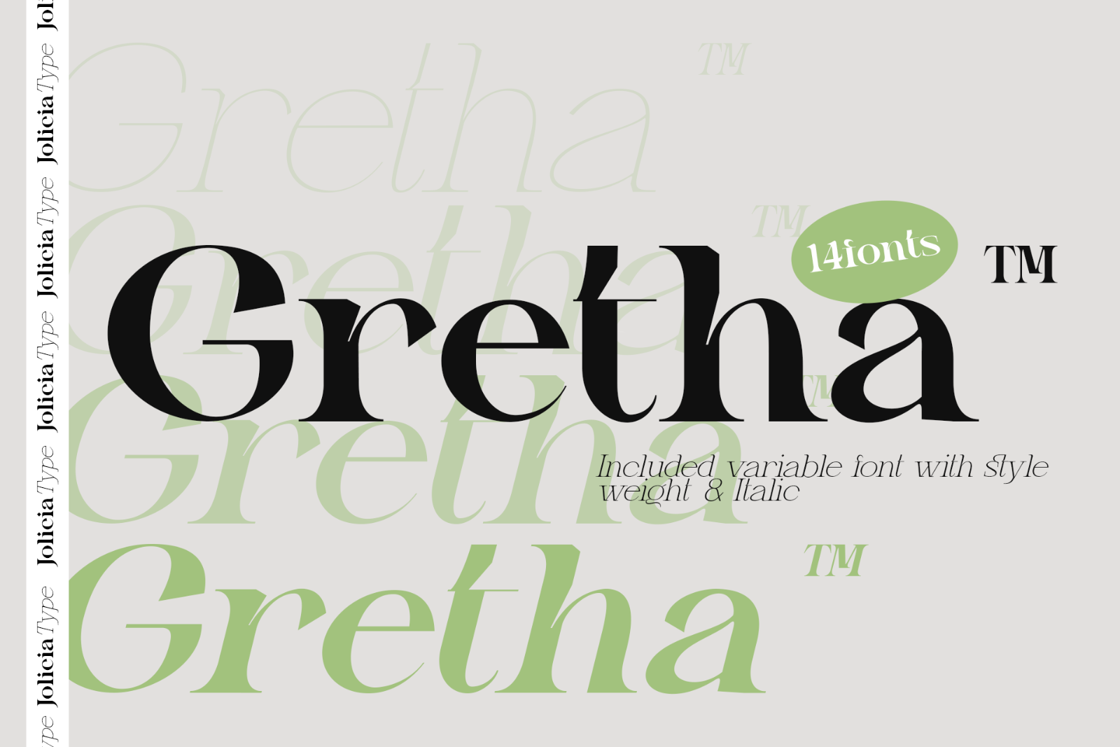 Gretha | Font Family — image 1