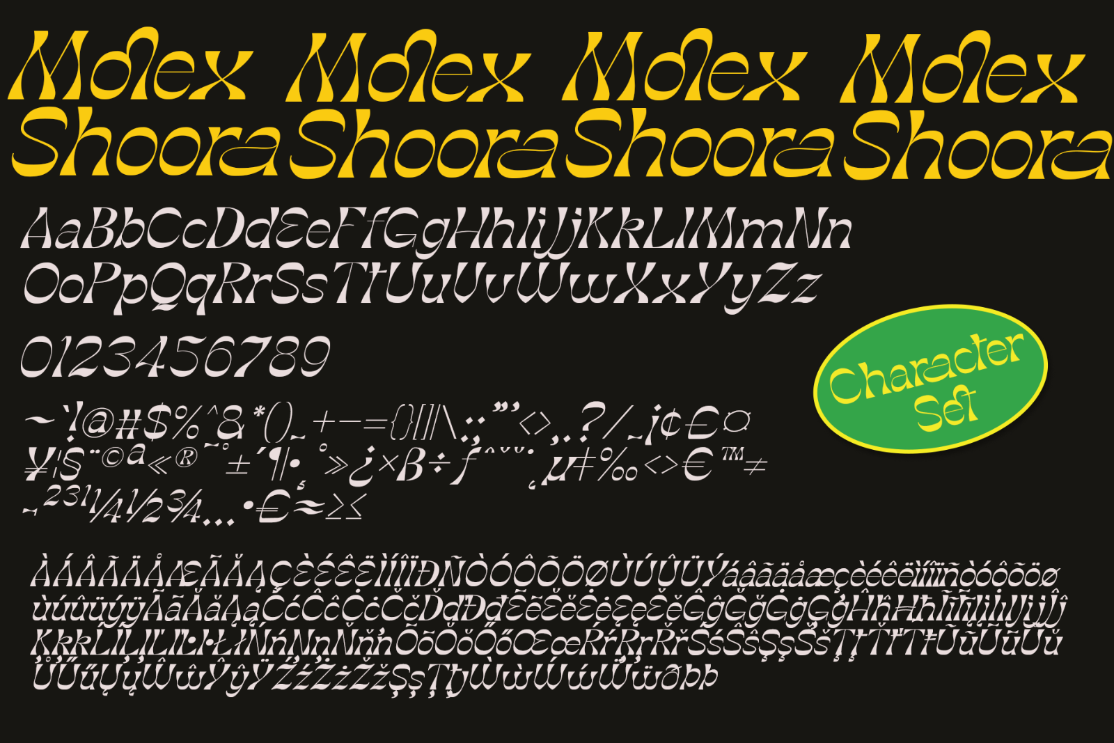 Molex Shoora | Reverse Contrast Font — image 11