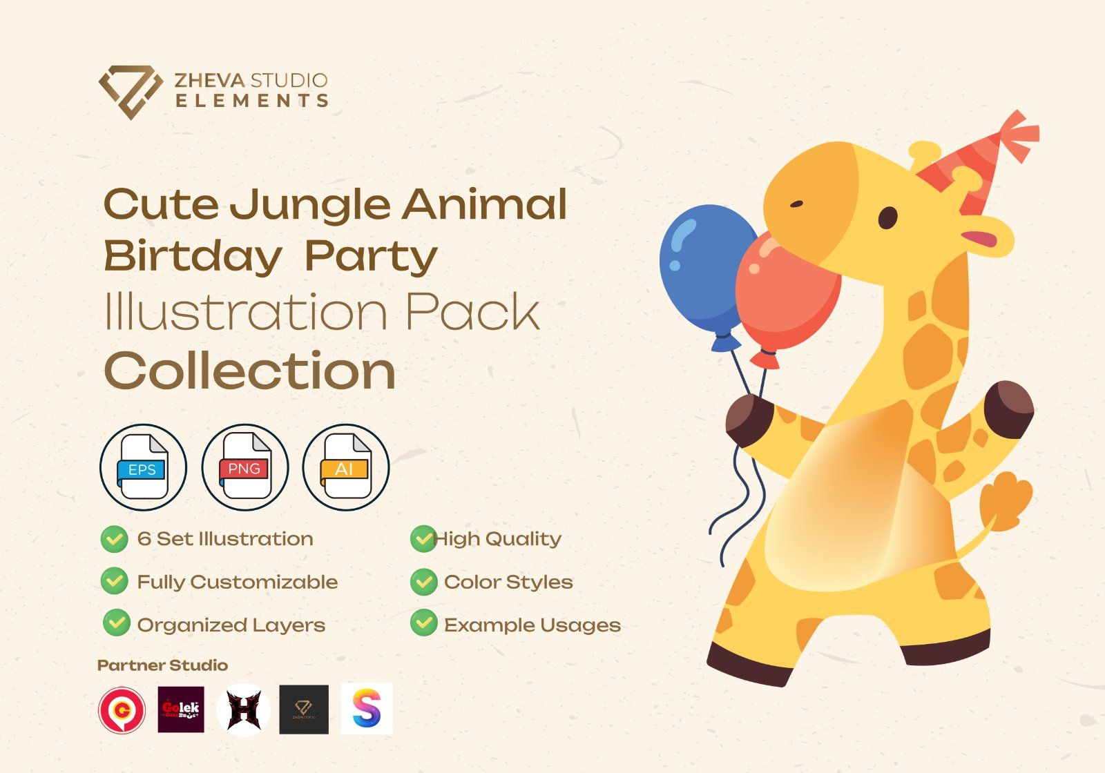 Premium Cute Jungle Animal Birtday Party — image 2
