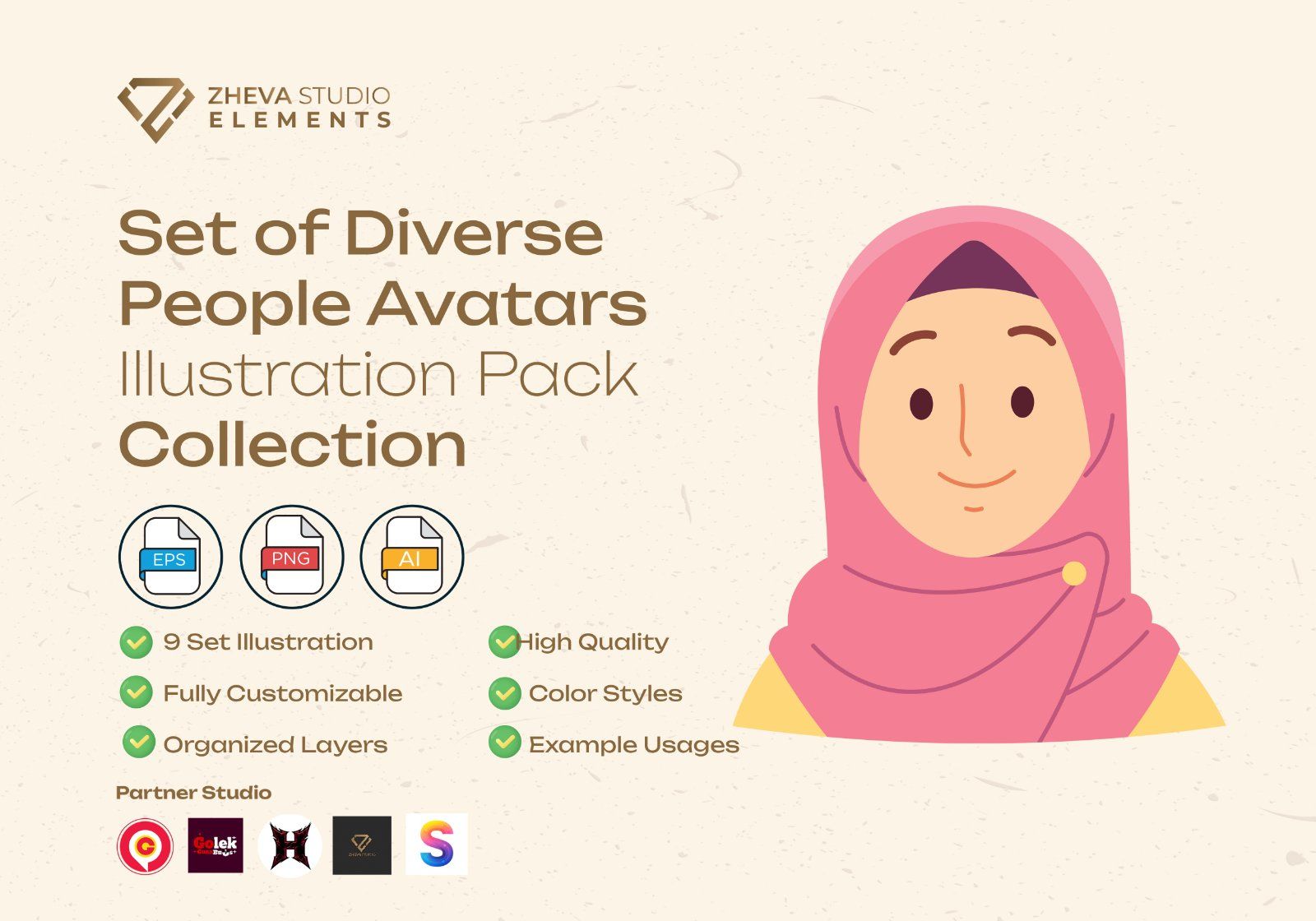 Premium Set of Diverse People Avatars Vector Illustration — image 2