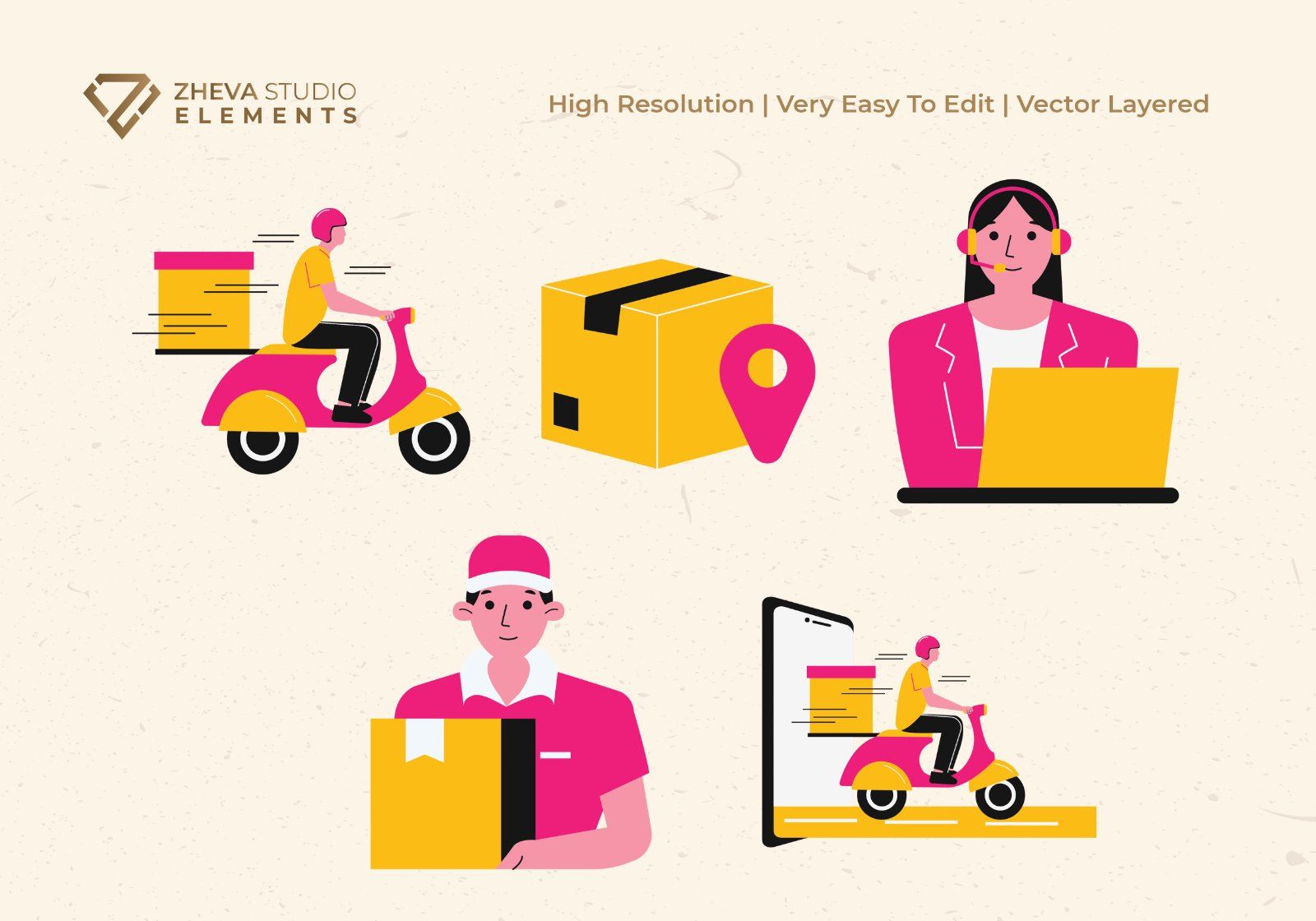 Premium Online Shipping and Logistics Icons Vector Illustration — image 3
