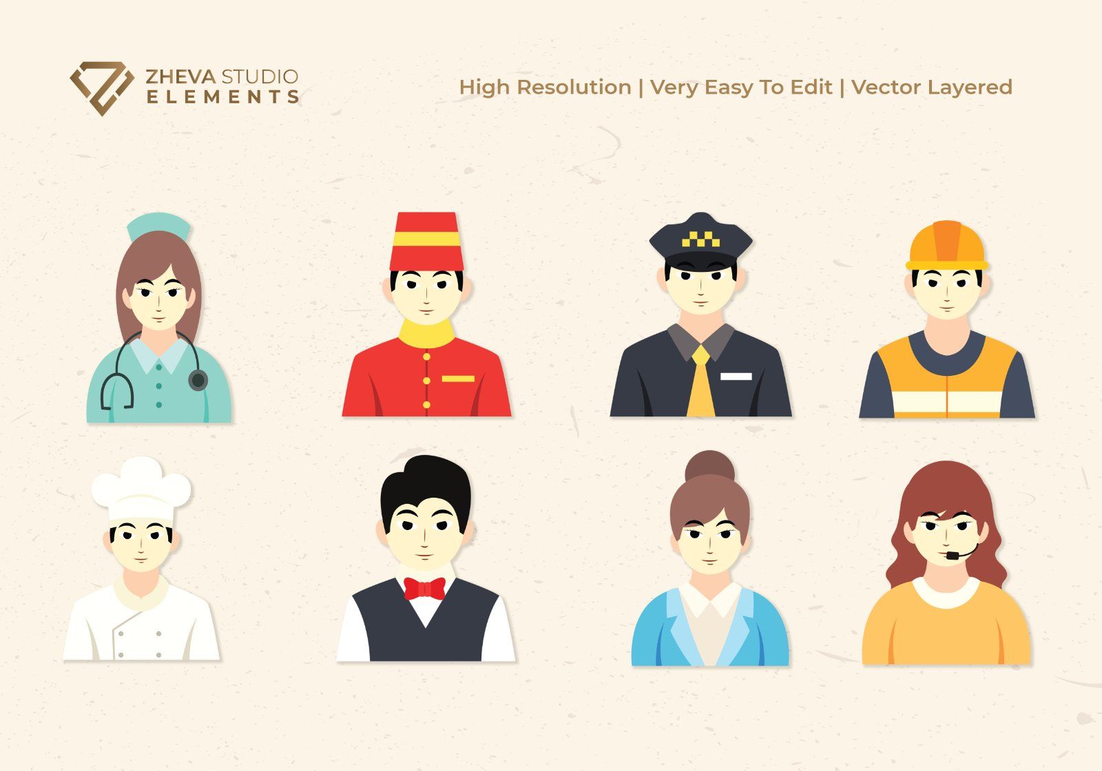 Premium Professional Workers Vector Illustration – 20 EPS & PNG — image 3