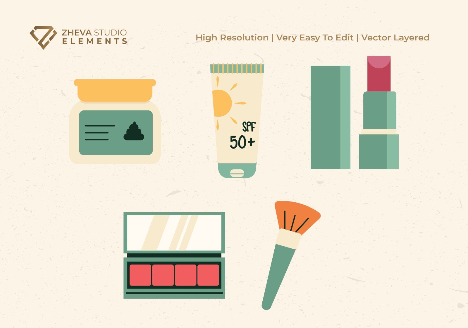 Premium Cosmetic and Skincare Products Vector Illustration — image 4