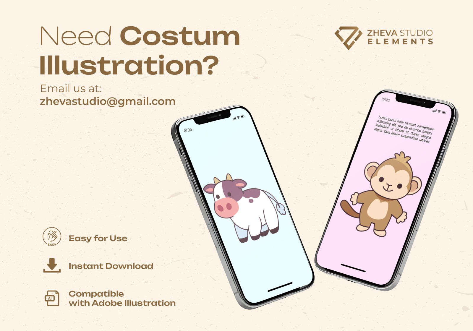 Premium Cute Forest Animal Vector Illustration – 8 EPS & PNG Files — image 5
