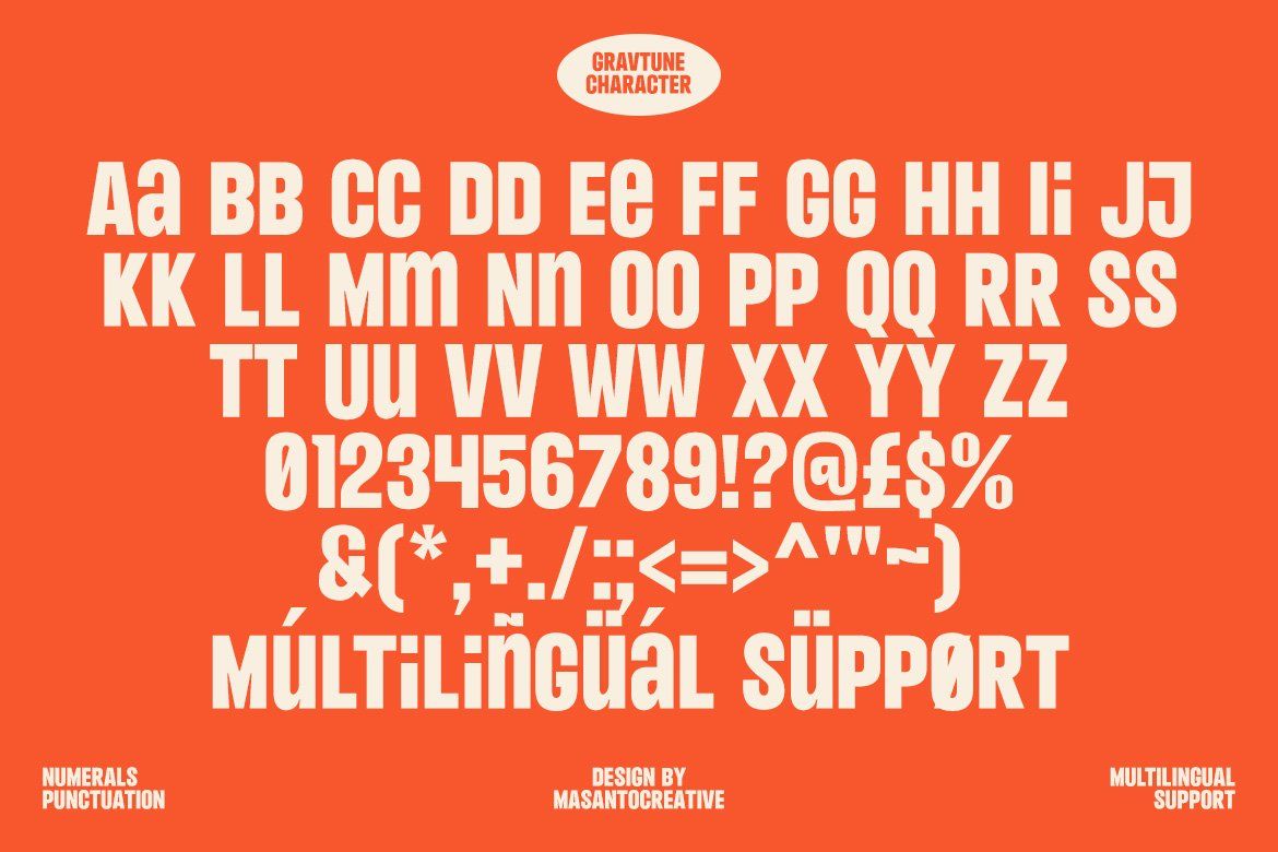 Gravtune – Bold Retro Display Font — image 9