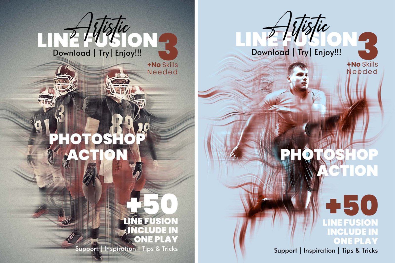50 Artistic Line Fusion Action — image 1