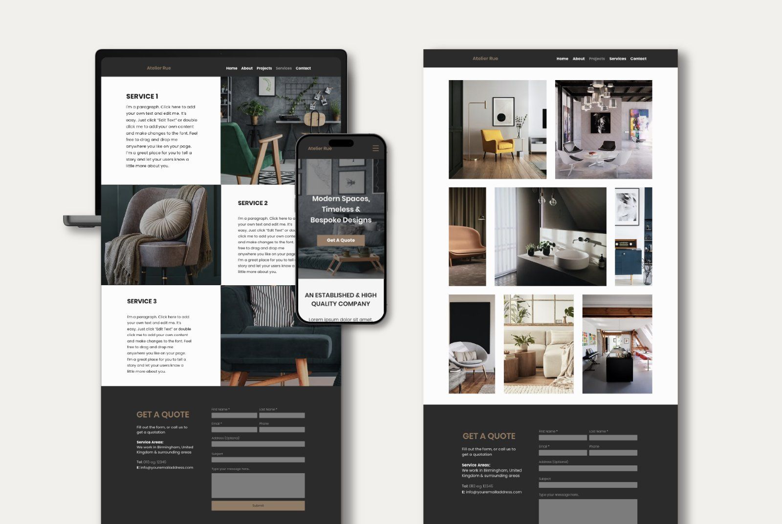 Wix Interior Design Portfolio Website — image 4