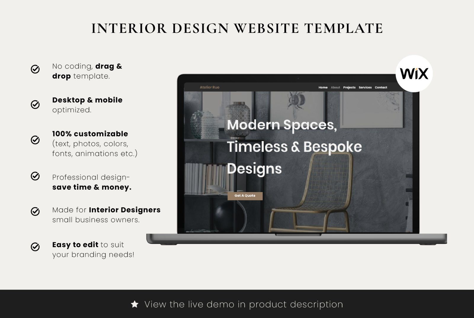 Wix Interior Design Portfolio Website — image 6