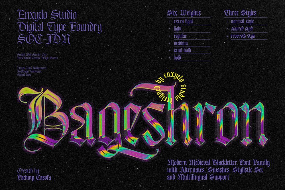 Bageshron Blackletter Font Family — image 1