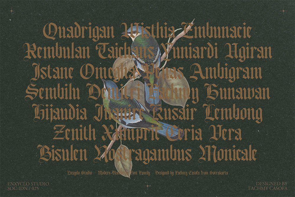 Bageshron Blackletter Font Family — image 11