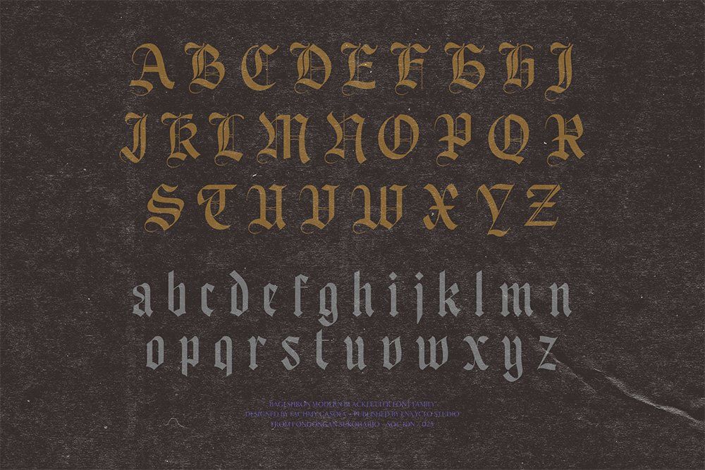 Bageshron Blackletter Font Family — image 21