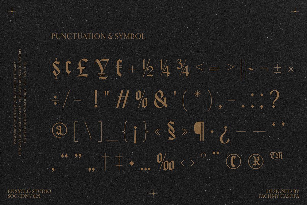 Bageshron Blackletter Font Family — image 23