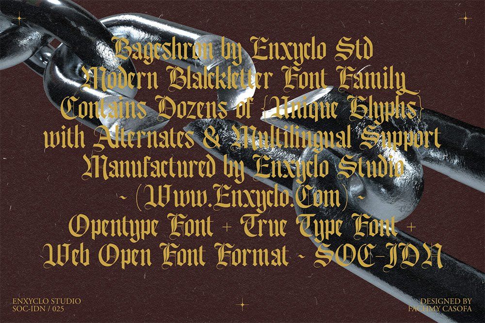 Bageshron Blackletter Font Family — image 3