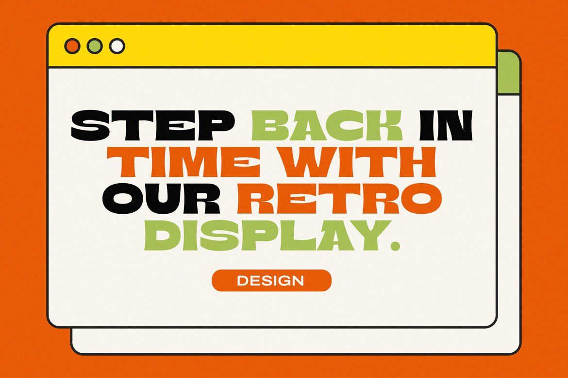 Bront-Olo – Retro Groovy Bold Display Font — image 2
