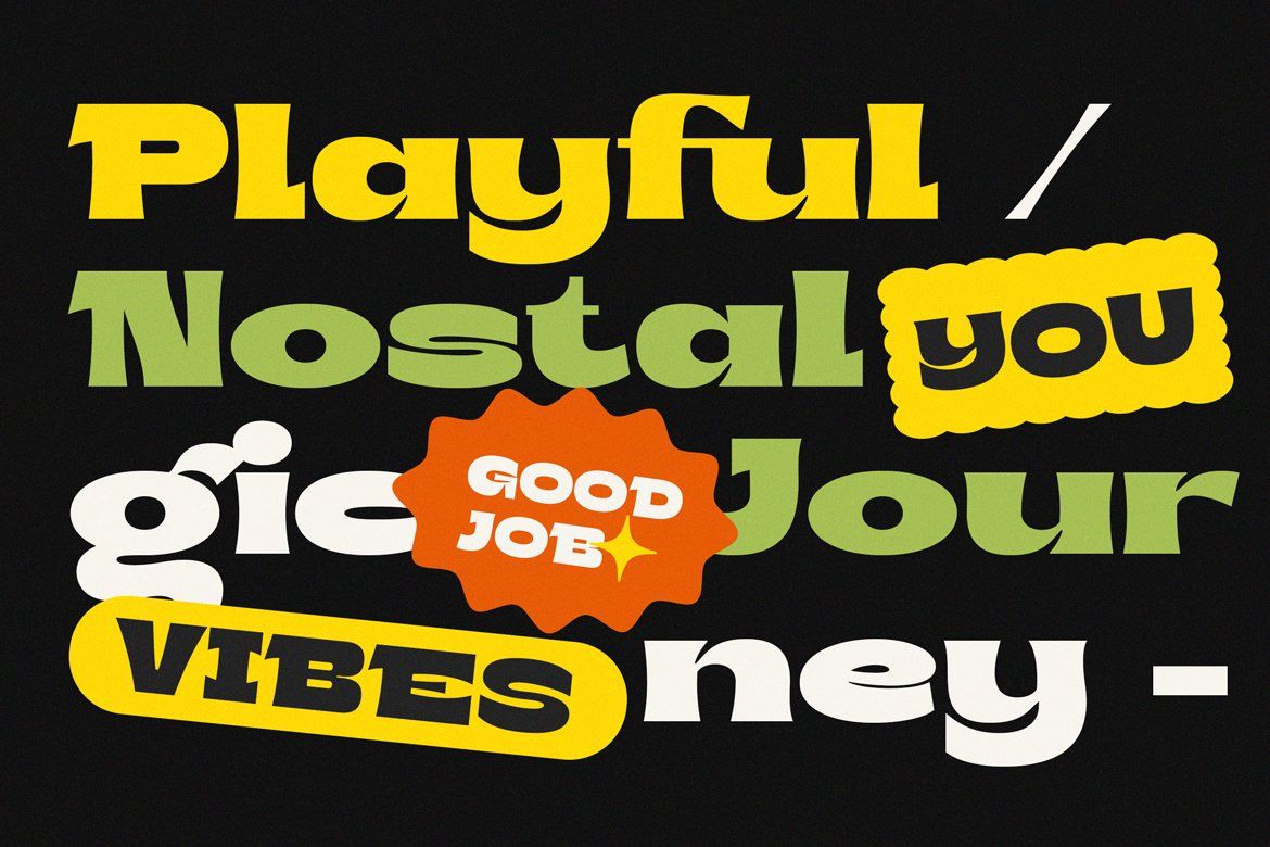 Bront-Olo – Retro Groovy Bold Display Font — image 5