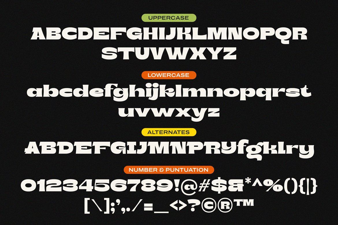 Bront-Olo – Retro Groovy Bold Display Font — image 9