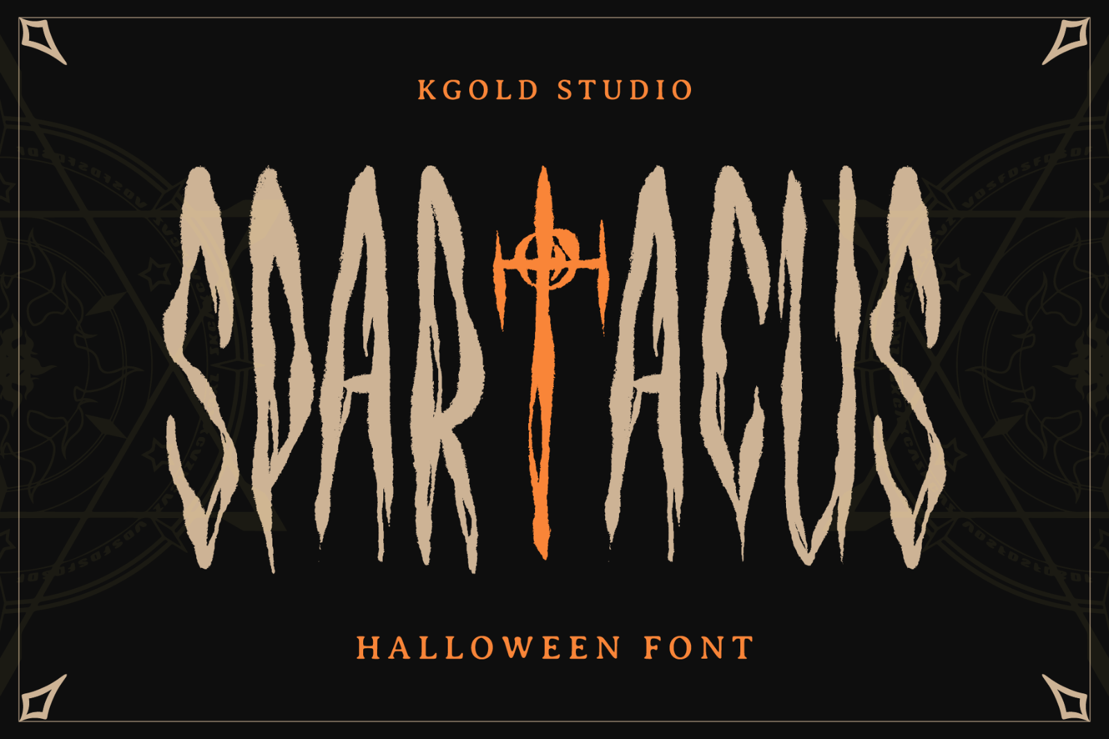 Spartacus – Handcrafted Horror Typeface — image 1