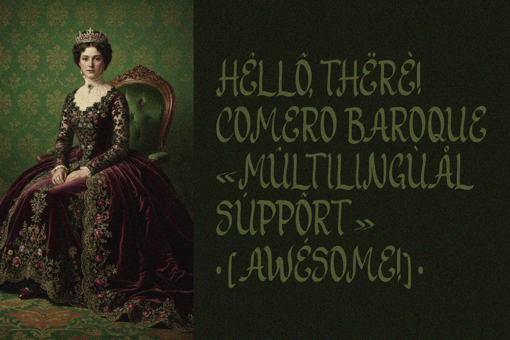 Comero Baroque — Classic Medieval Font — image 15