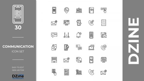 Contacts Communication Icon Pack