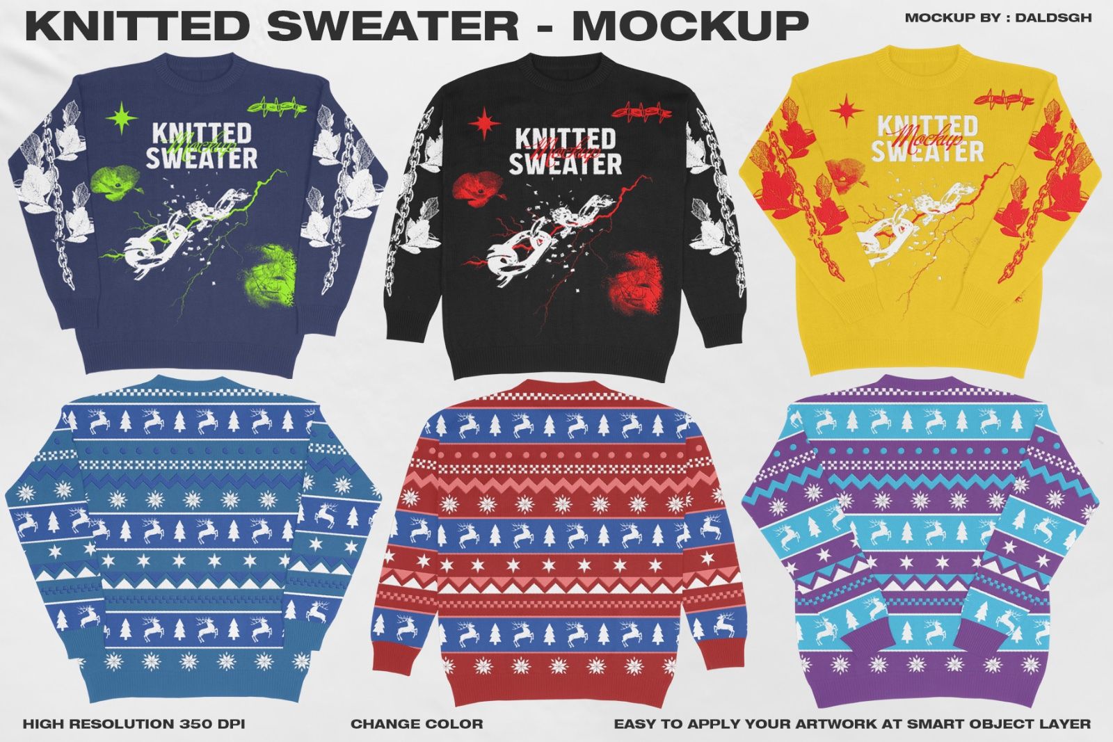 Knitted Sweater - Mockup — image 1