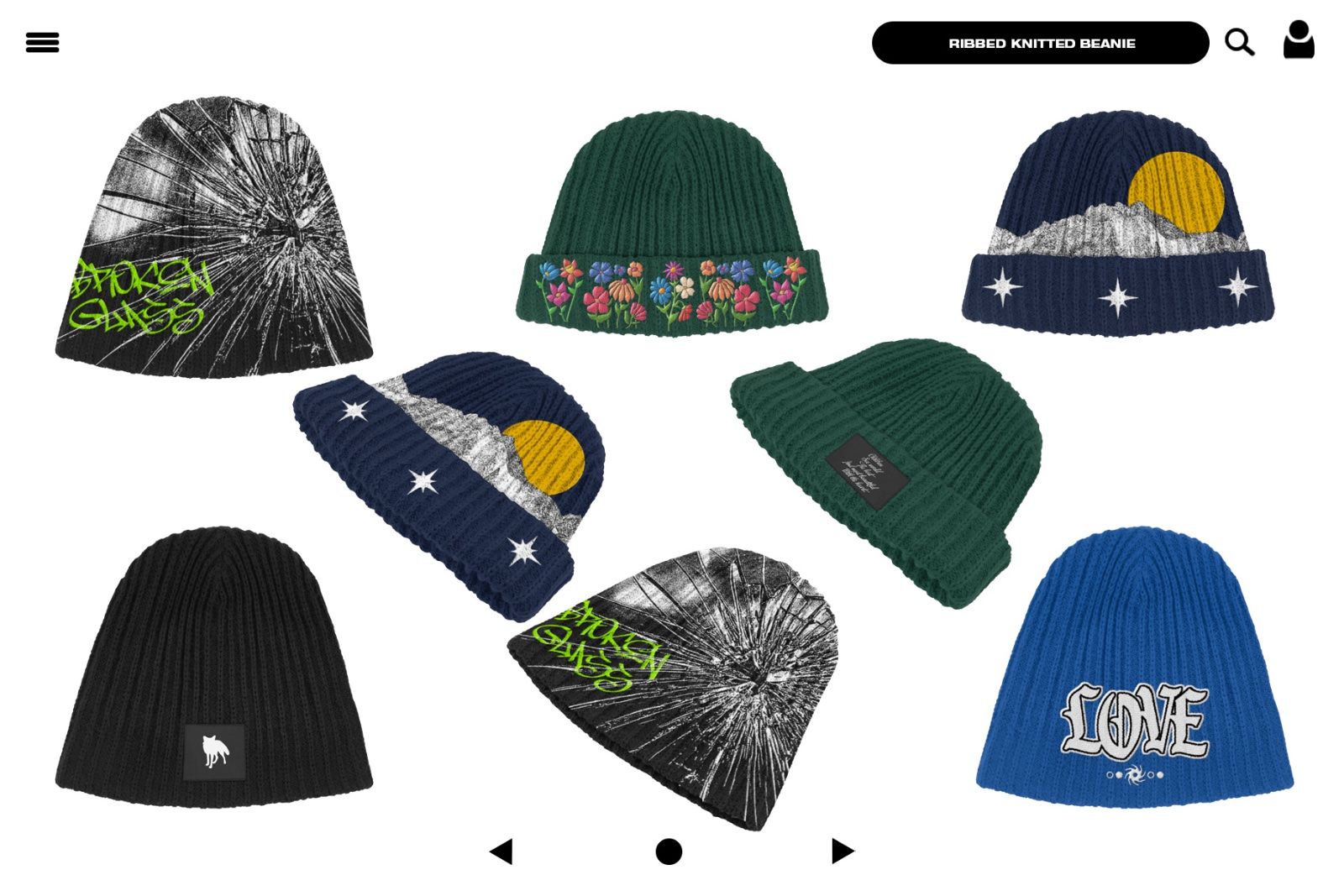 Ribbed Knitted Beanie - Mockup — image 2