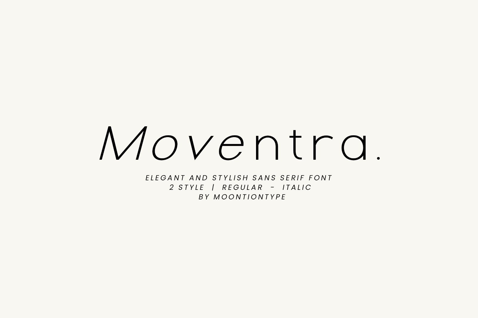 Moventra | Elegant & Stylish Sans Serif Font — image 1