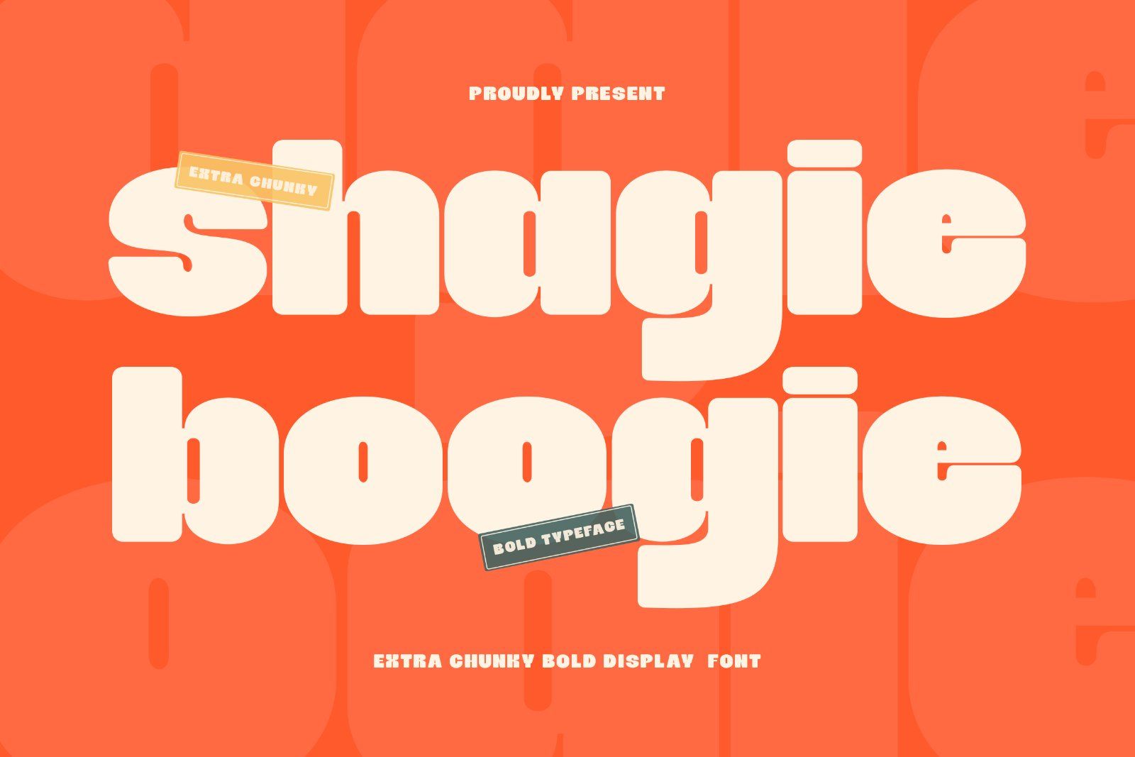 Shagie Boogie | Extra Chunky Bold Display Font — image 1