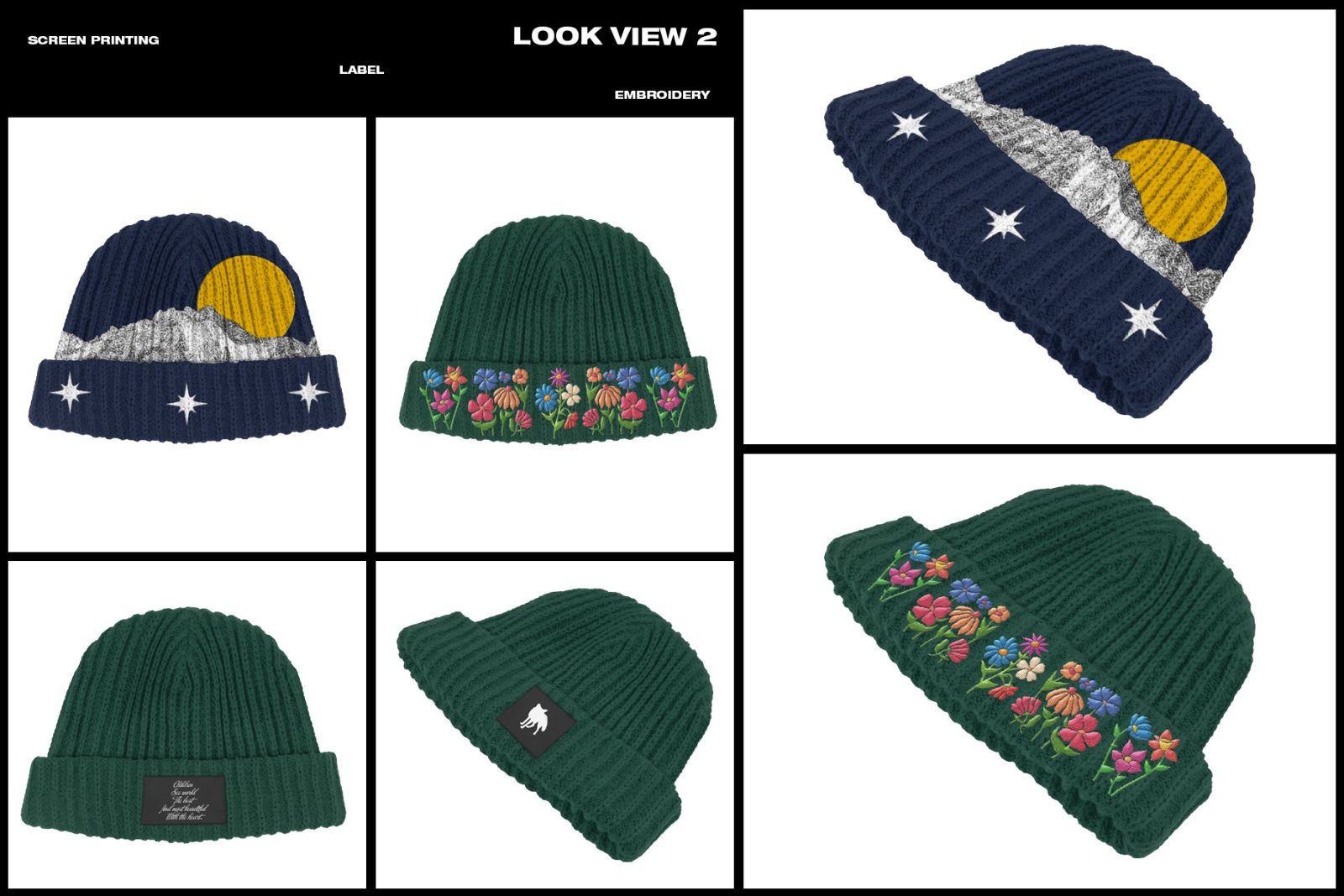 Ribbed Knitted Beanie - Mockup — image 4