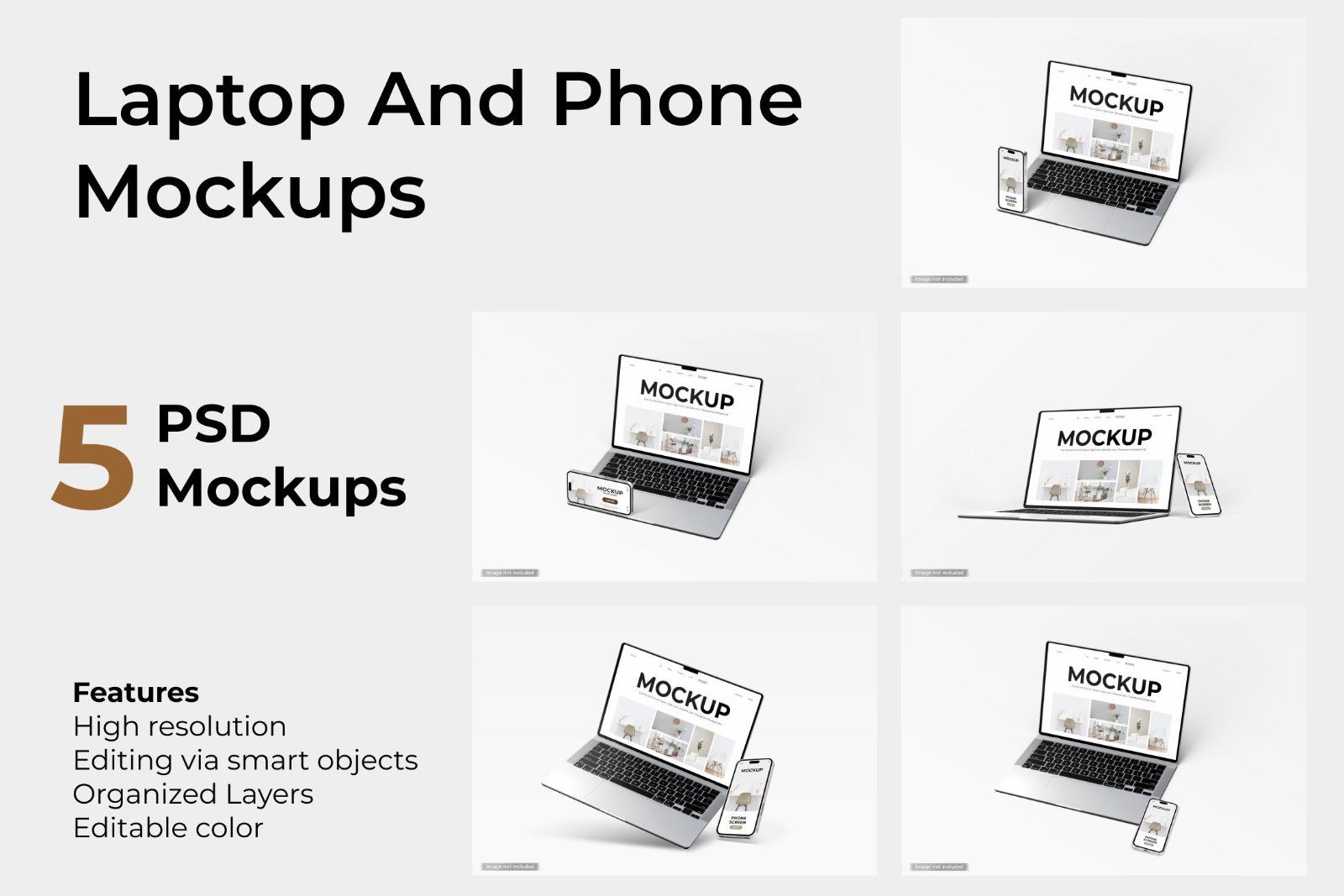 5 Laptop And Phone Mockups — image 6