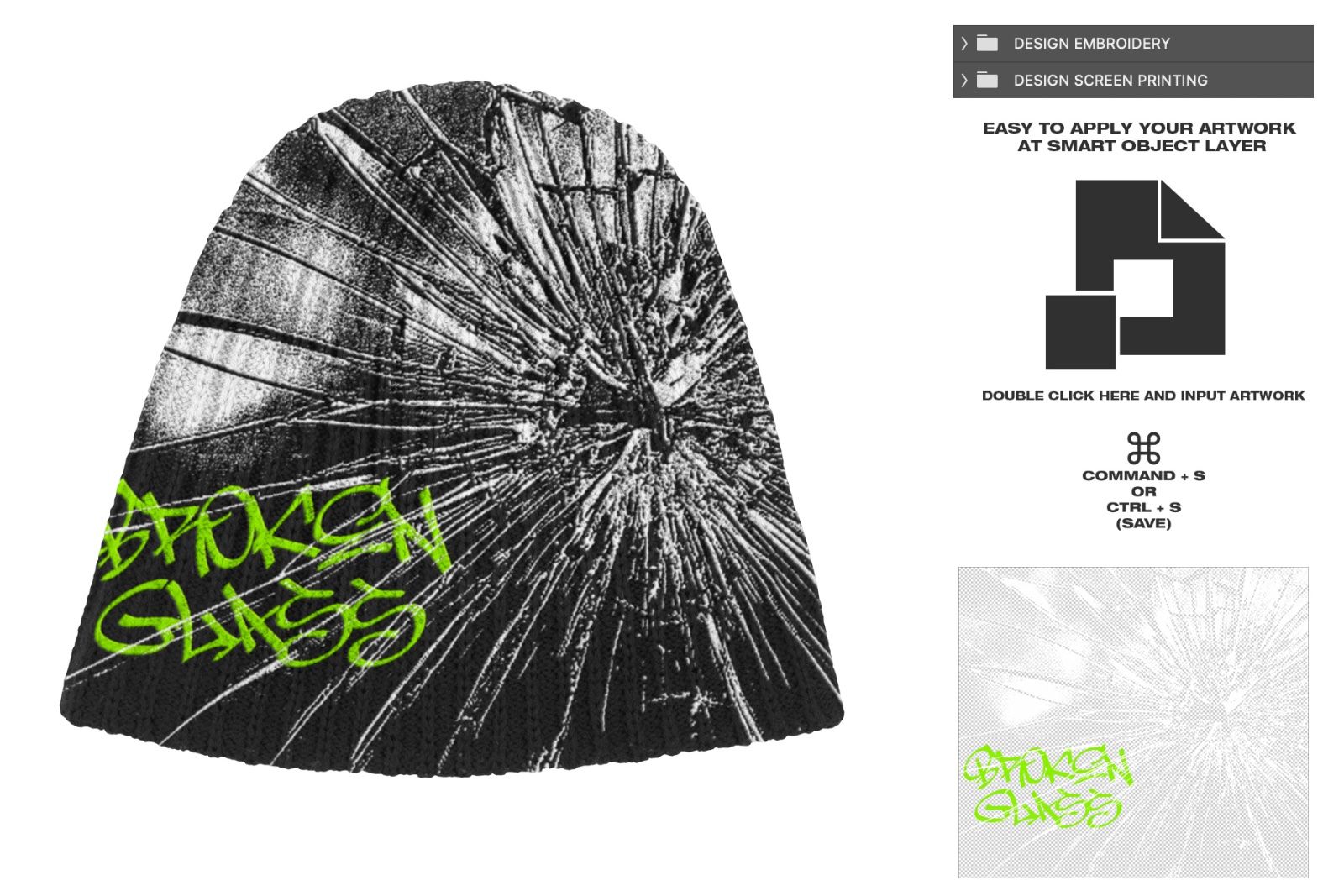 Ribbed Knitted Beanie - Mockup — image 6