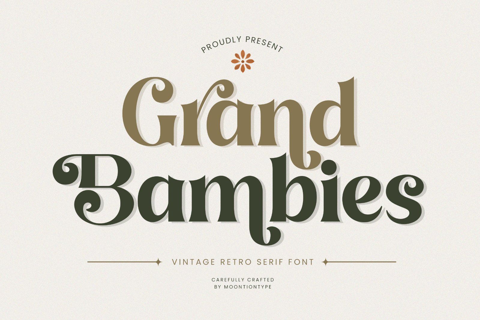 Grand Bambies | Vintage Retro Serif Font — image 1