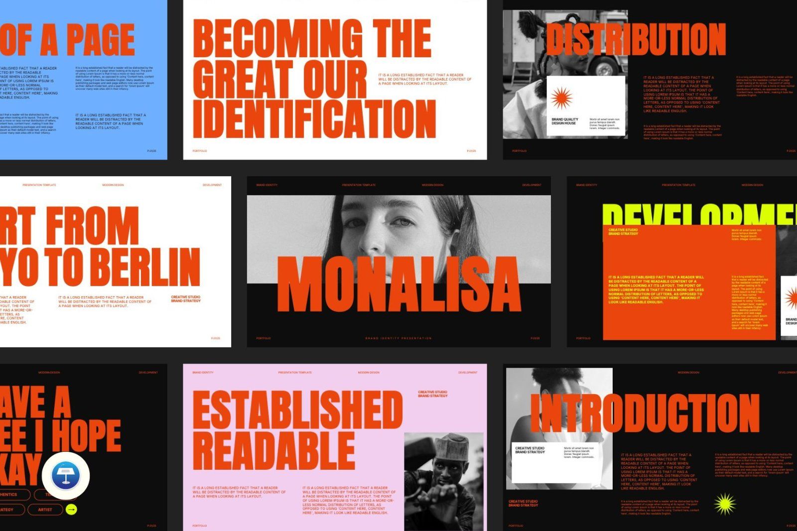 Monalisa - Brand Identity Keynote Template — image 1