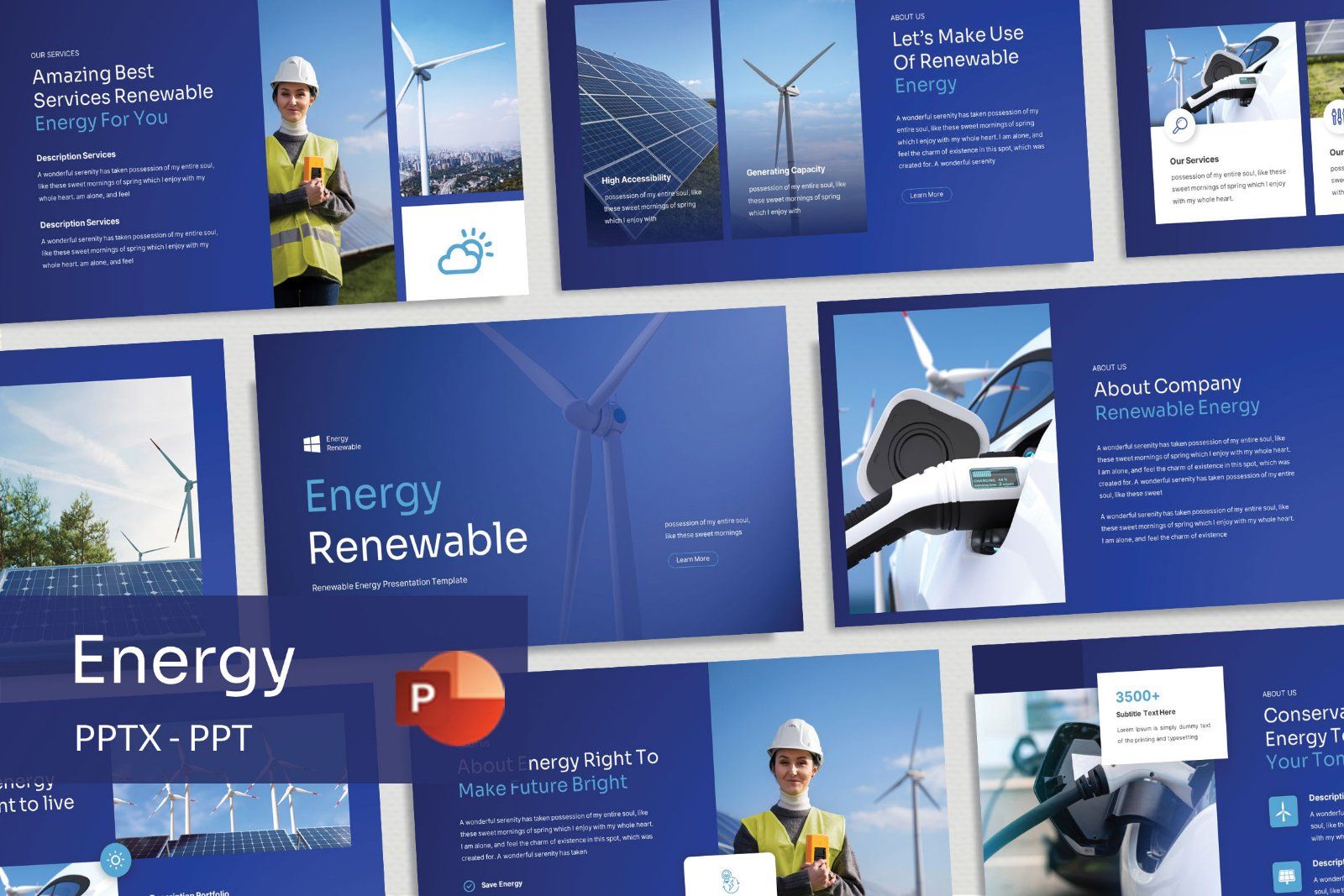Renewable Energy PowerPoint Template — image 1