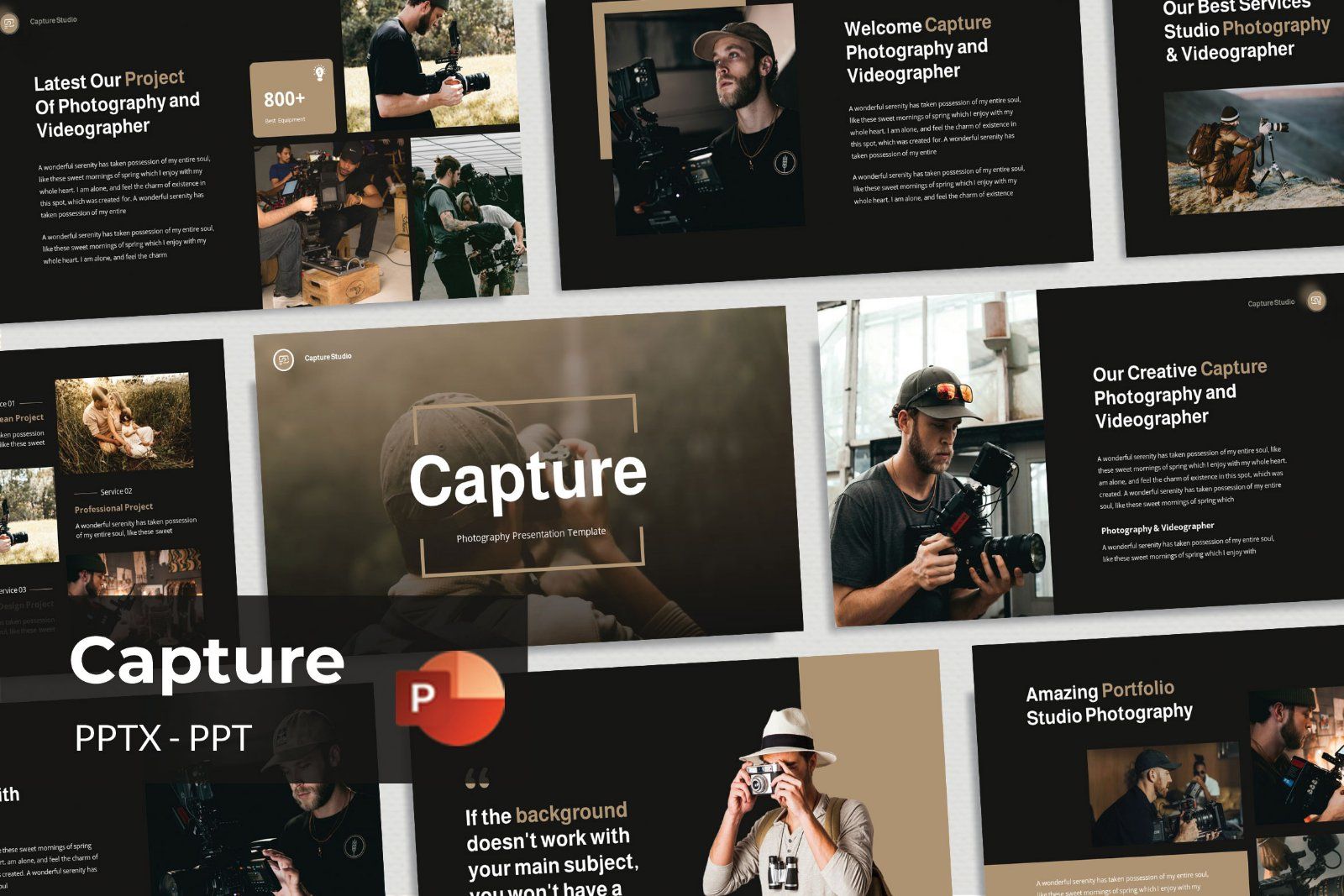 Capture - Photography PowerPoint Template — image 1