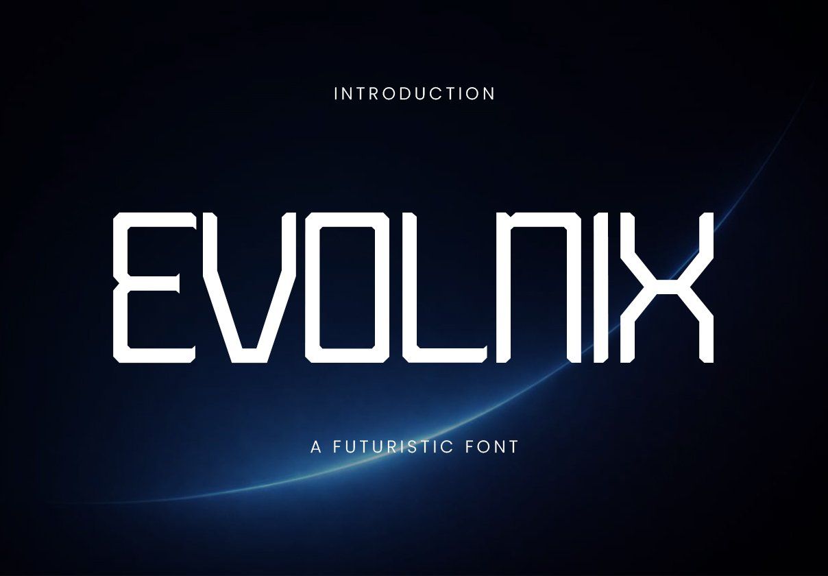 EVOLNIX - A FUTURISTIC FONT — image 1