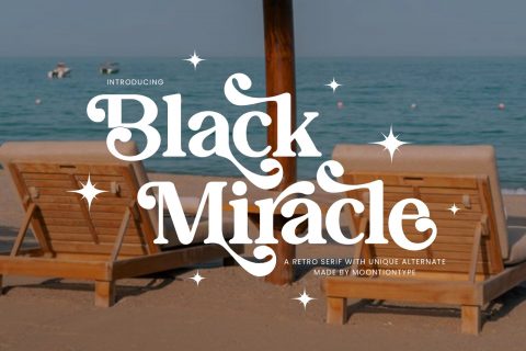 Black Miracle | A Retro Serif Font