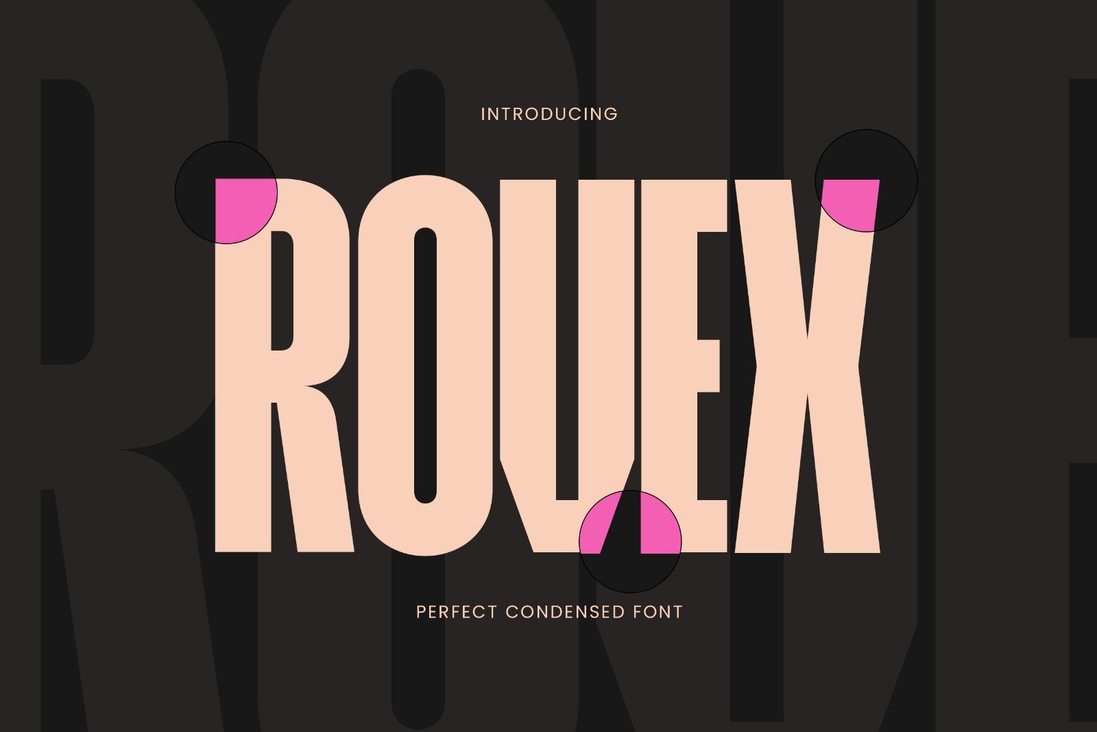 Rovex |  Bold Condensed Display Font — image 1