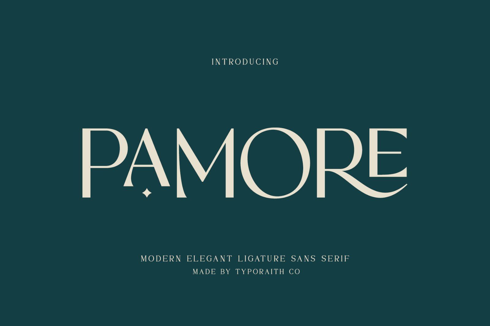 Pamore | Elegant Ligature Sans Serif — image 1