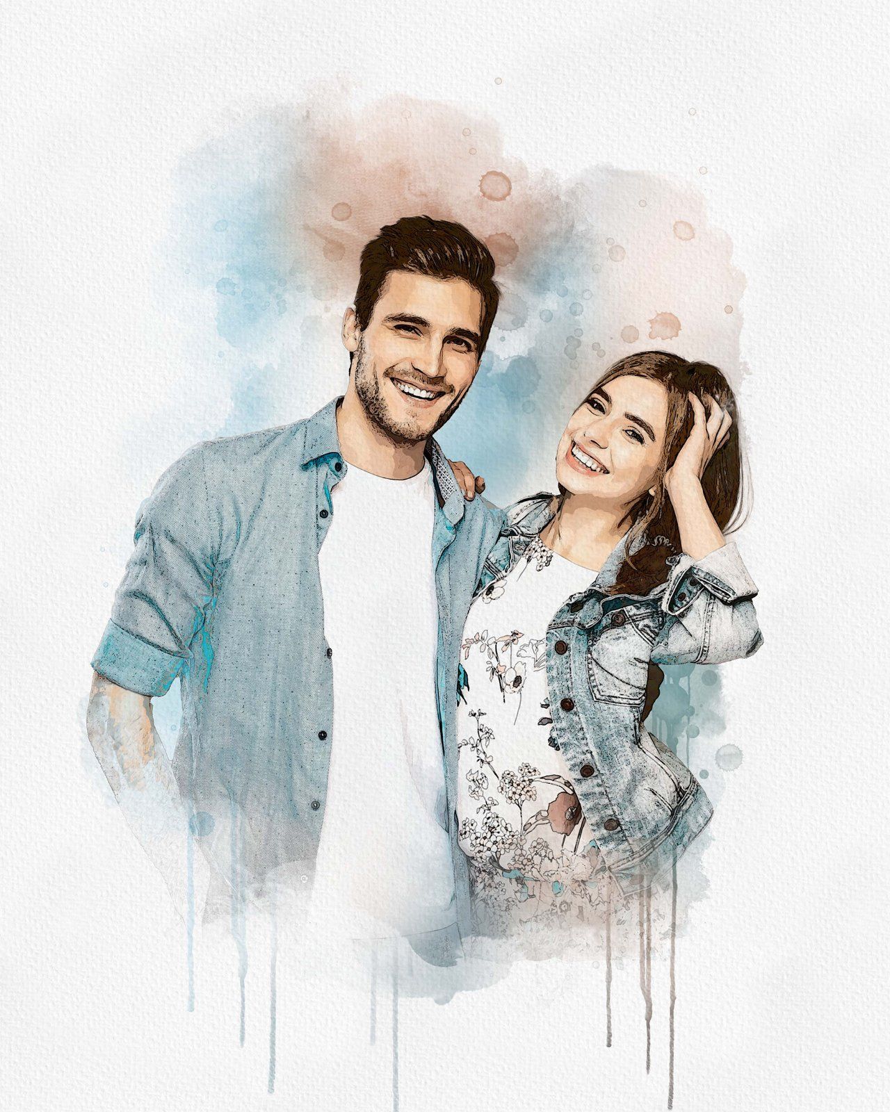 Wedding Watercolor Art Photo Effect — image 5