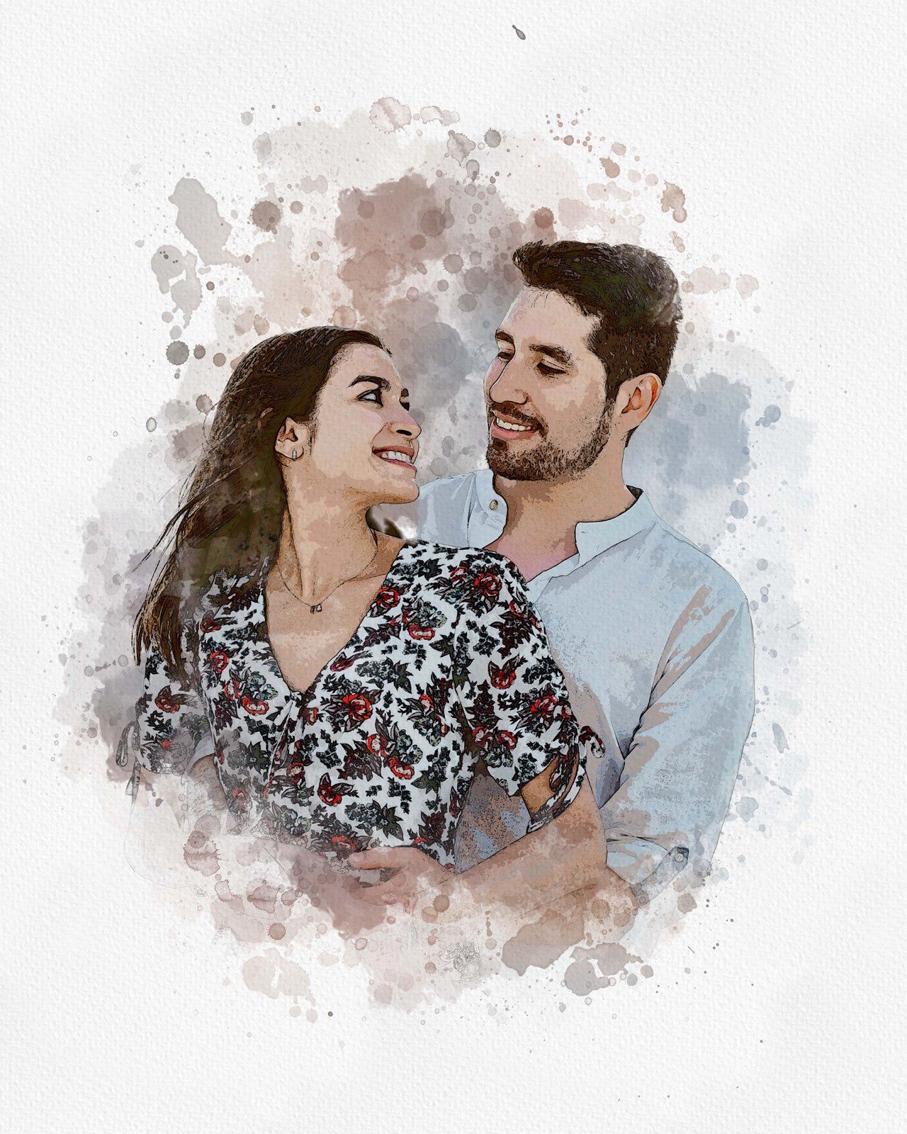 Wedding Watercolor Art Photo Effect — image 9
