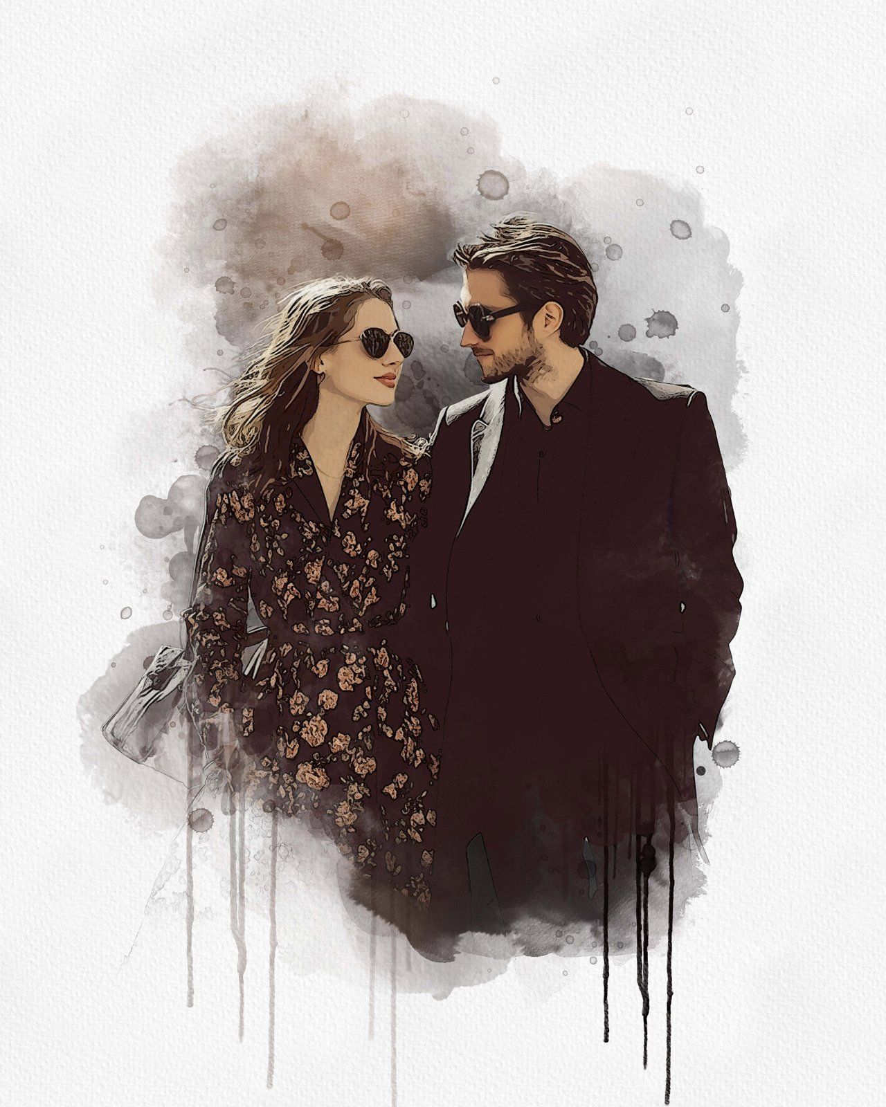 Wedding Watercolor Art Photo Effect — image 13