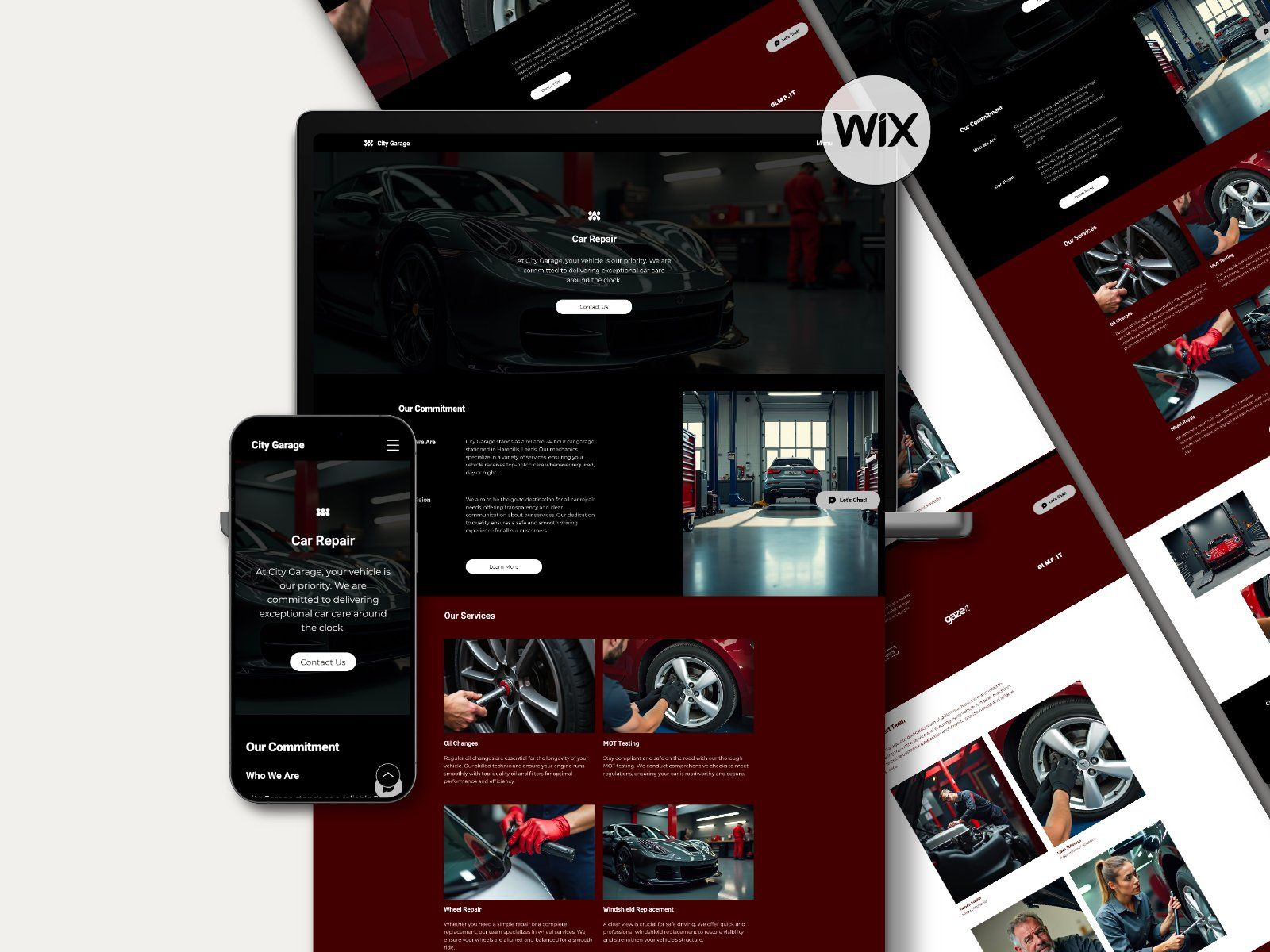 Wix Car Repair Website Template | Auto Mechanic Design — image 1