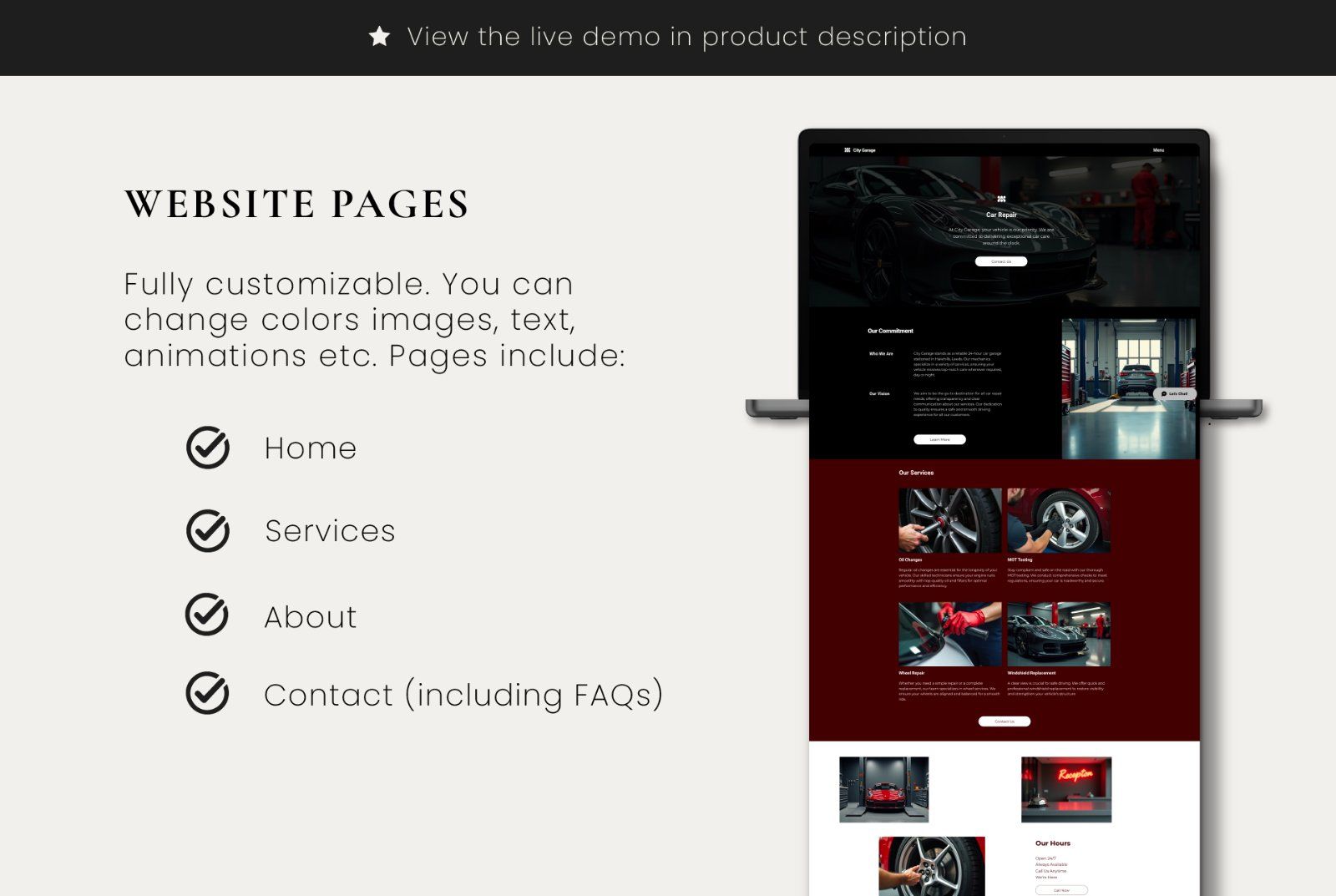 Wix Car Repair Website Template | Auto Mechanic Design — image 8