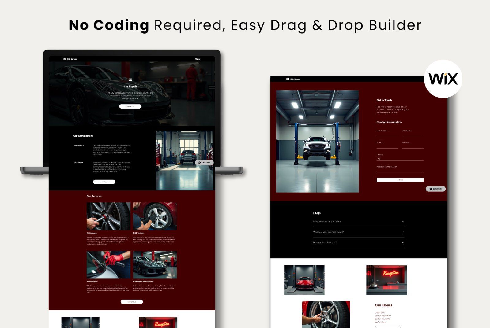 Wix Car Repair Website Template | Auto Mechanic Design — image 9