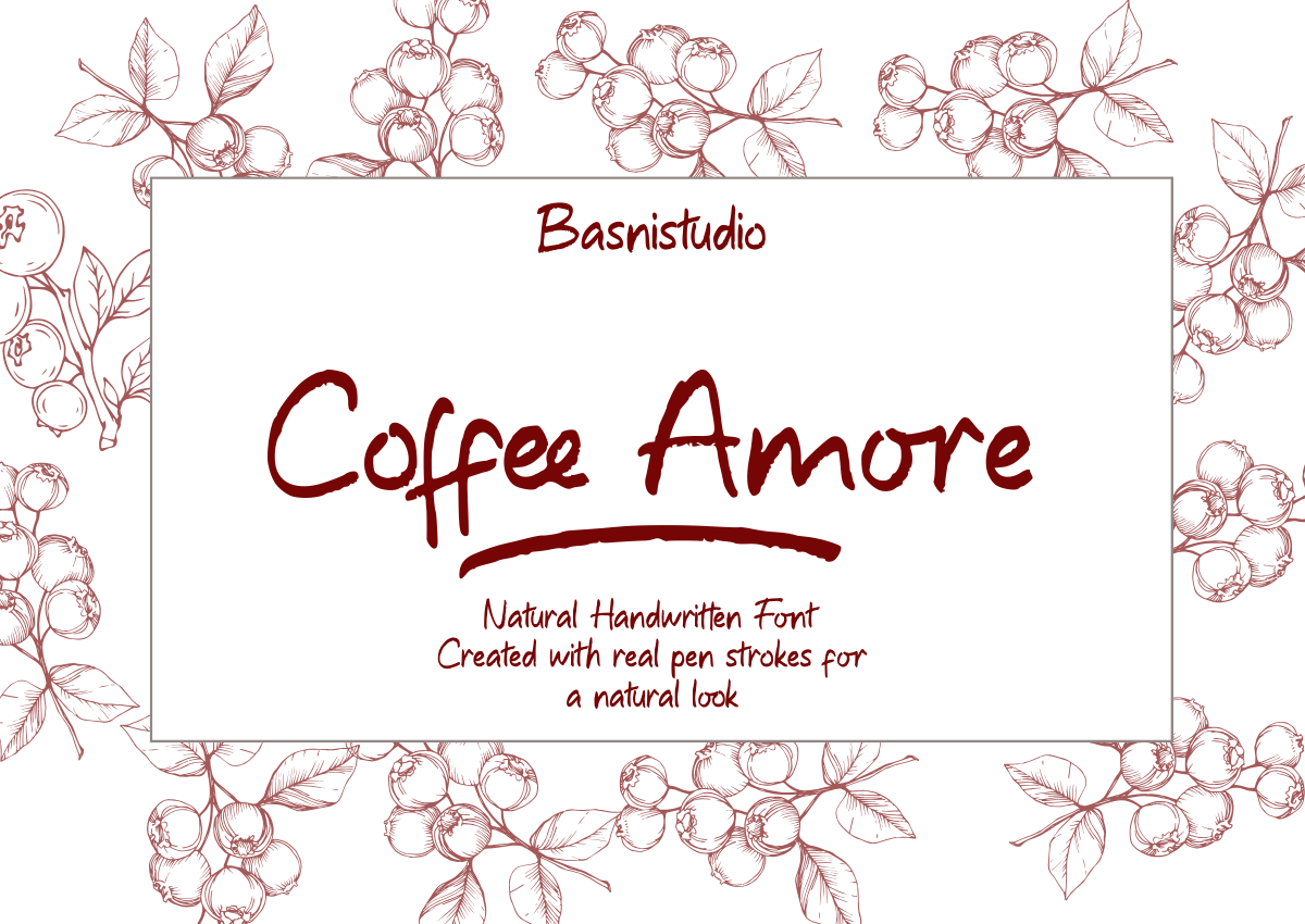 Coffee Amore Handwriting — image 1
