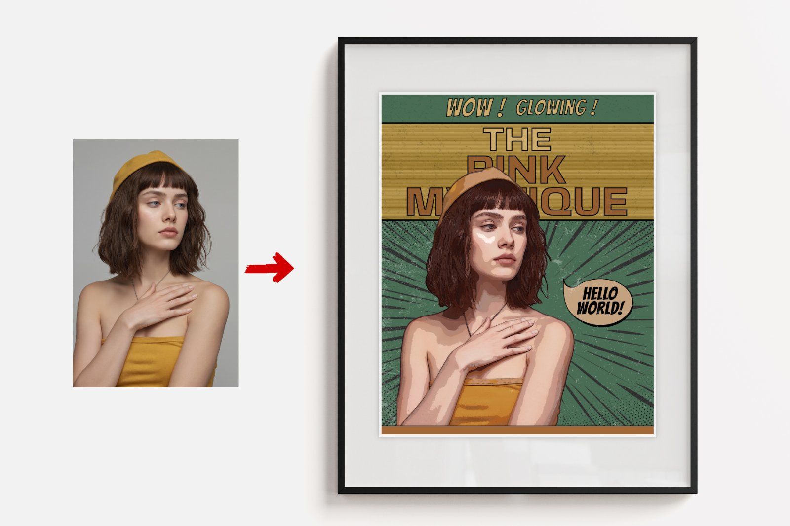 Comic Portrait Photo Effect Template — image 26