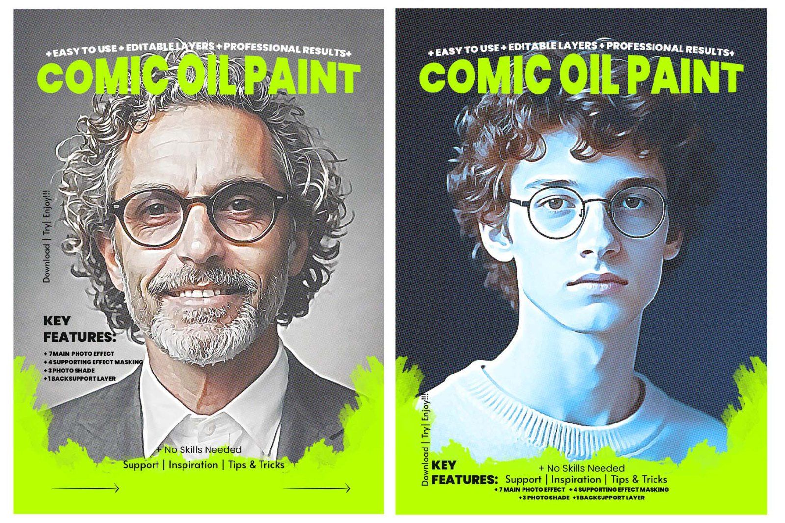 Comic Oil Paint Photoshop Action — image 1