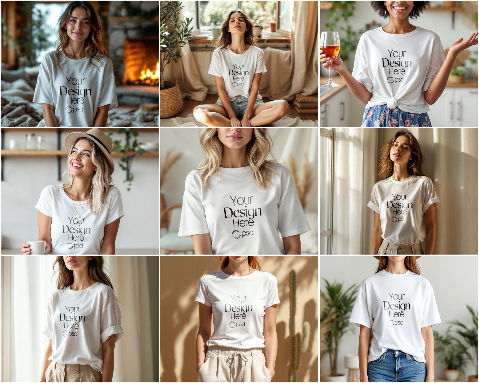 100 T-Shirt Mockup PSD Bundle – Gildan 64000 & Bella Canvas 3001 for Print on Demand — image 13