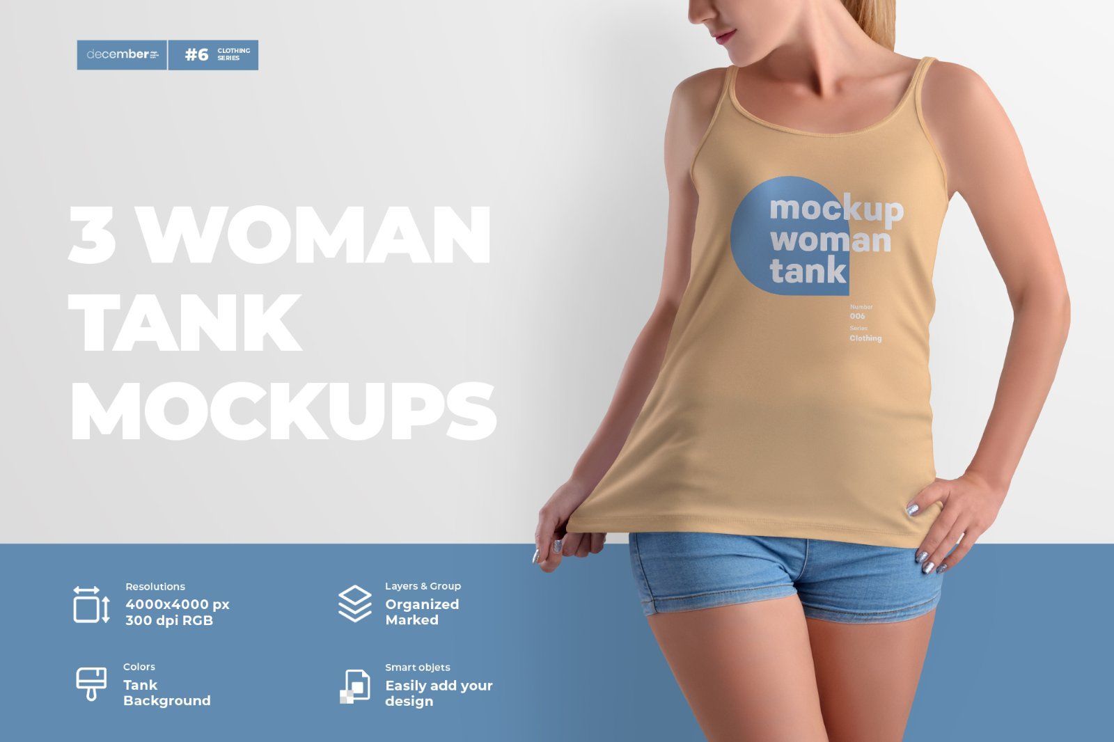 3 mockups woman tank — image 1