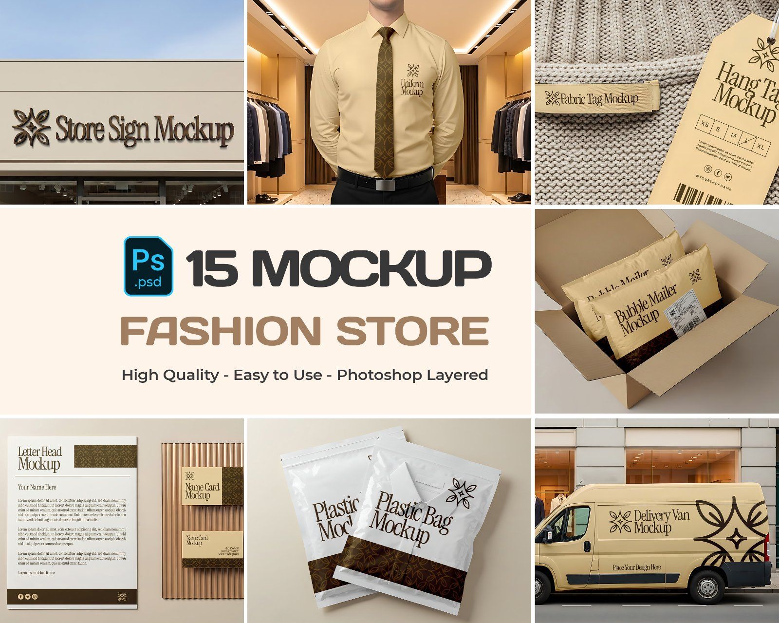Premium Fashion Store PSD Mockup Bundle — image 1